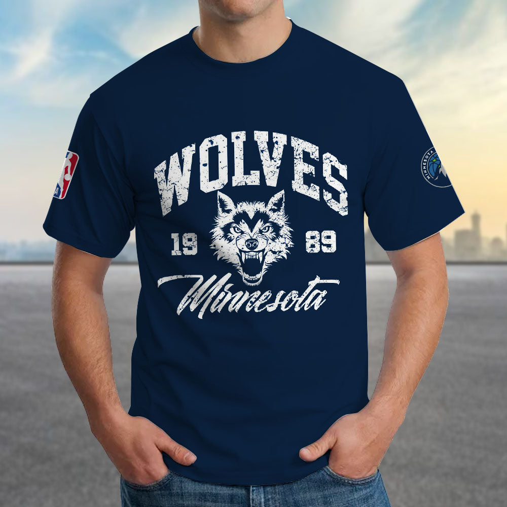 LIMITED EDITION - NEW CUSTOMIZED NBA05 MT MINNESOTA TIMBERWOLVES T-SHIRT