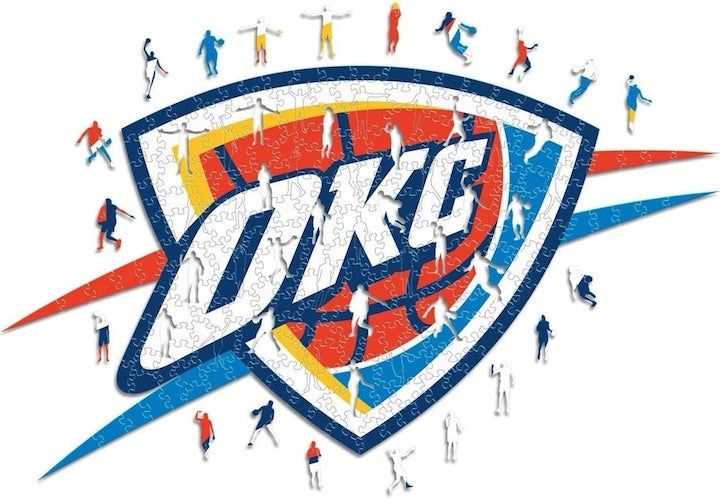 LIMITED EDITION - NEW CUSTOMIZED NBA01 OC OKLAHOMA CITY THUNDER WOODEN PUZZLE