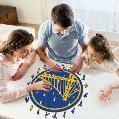 LIMITED EDITION - NEW CUSTOMIZED NBA12 GS GOLDEN STATE WARRIORS WOODEN PUZZLE