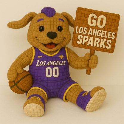 LIMITED EDITION - WNBA 12 LAS LOS ANGELES SPARKS HANDMADE CROCHET