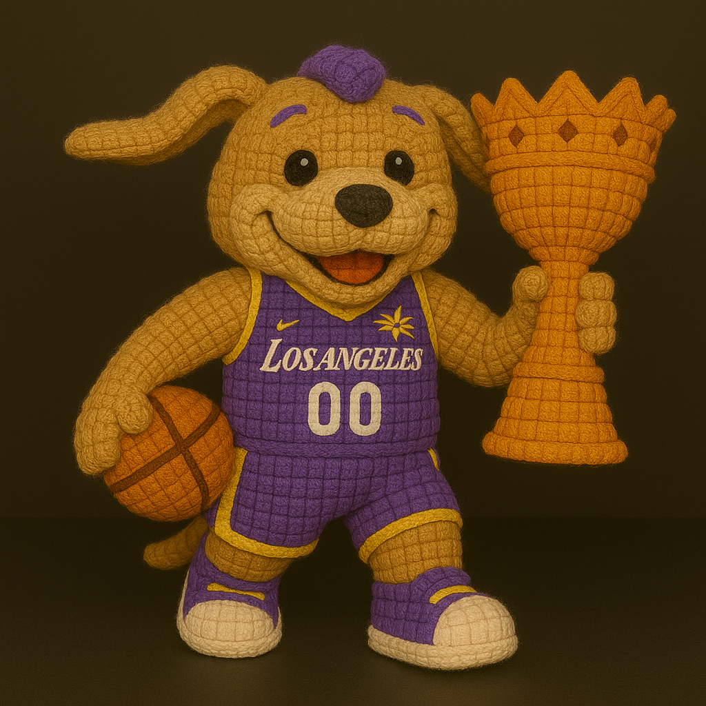 LIMITED EDITION - WNBA 12 LAS LOS ANGELES SPARKS HANDMADE CROCHET