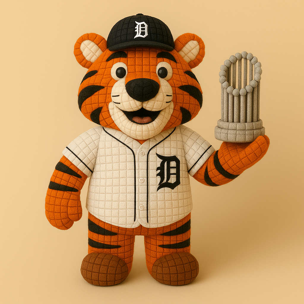 LIMITED EDITION - MLB 02 DTG DETROIT TIGERS HANDMADE CROCHET