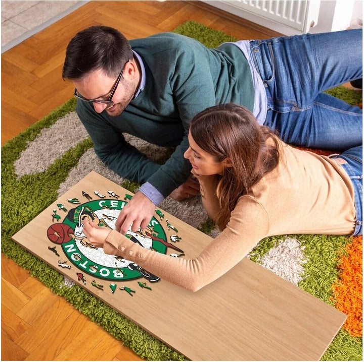 LIMITED EDITION - NEW CUSTOMIZED NBA03 BC BOSTON CELTICS WOODEN PUZZLE