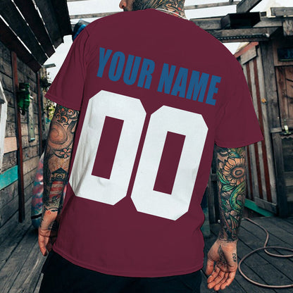 LIMITED EDITION - NEW CUSTOMIZED NHL05 CAL COLORADO AVALANCHE T-SHIRT FOR FAMILY (ADULTS & KIDS)