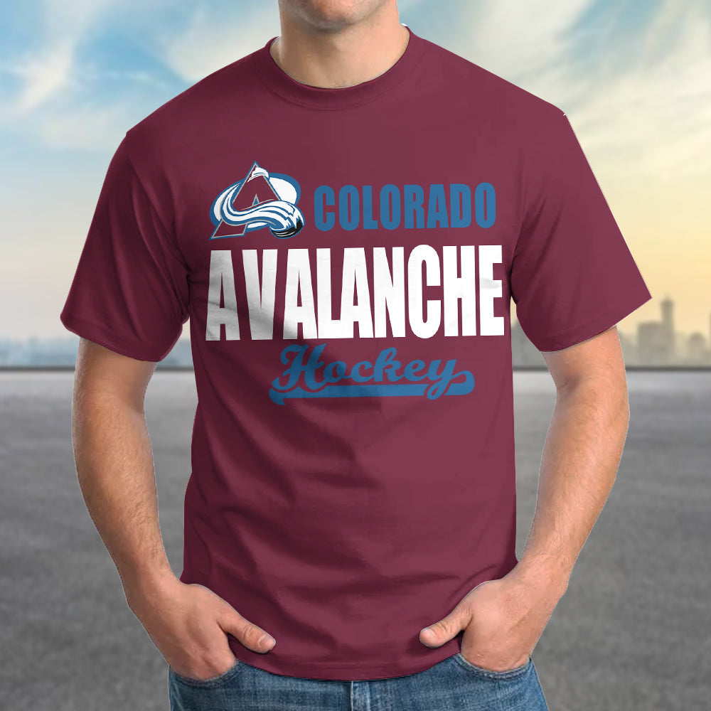 LIMITED EDITION - NEW CUSTOMIZED NHL05 CAL COLORADO AVALANCHE T-SHIRT FOR FAMILY (ADULTS & KIDS)