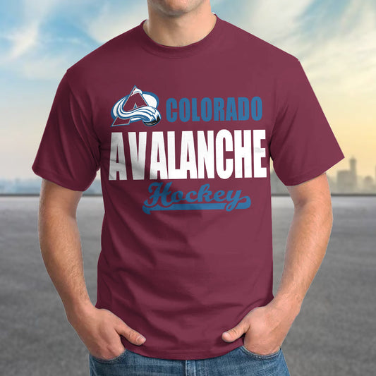 LIMITED EDITION - NEW CUSTOMIZED NHL05 CAL COLORADO AVALANCHE T-SHIRT FOR FAMILY (ADULTS & KIDS)