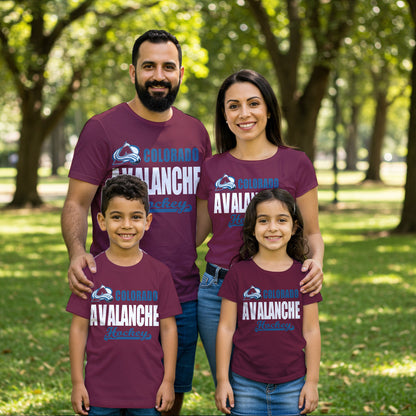 LIMITED EDITION - NEW CUSTOMIZED NHL05 CAL COLORADO AVALANCHE T-SHIRT FOR FAMILY (ADULTS & KIDS)