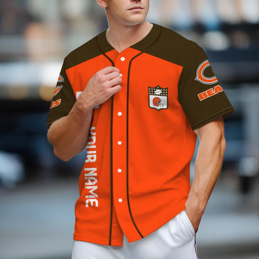 LIMITED EDITION - NEW CUSTOMIZED NFL29 CLB CLEVELAND BROWNS BASEBALL JERSEY