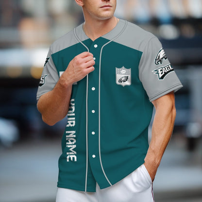 LIMITED EDITION - NEW CUSTOMIZED NFL02 PPE PHILADELPHIA EAGLES BASEBALL JERSEY