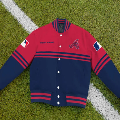 LIMITED EDITION - NEW CUSTOMIZED MLB09 ABS ATLANTA BRAVES BASEBALL JACKET
