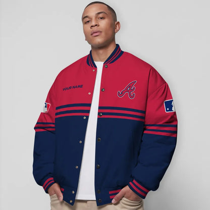 LIMITED EDITION - NEW CUSTOMIZED MLB09 ABS ATLANTA BRAVES BASEBALL JACKET