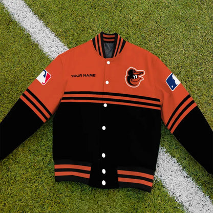LIMITED EDITION - NEW CUSTOMIZED MLB25 BOS BALTIMORE ORIOLES BASEBALL JACKET