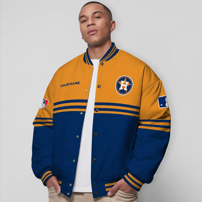 LIMITED EDITION - NEW CUSTOMIZED MLB10 HAS HOUSTON ASTROS BASEBALL JACKET