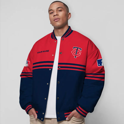 LIMITED EDITION - NEW CUSTOMIZED MLB22 MTS MINNESOTA TWINS BASEBALL JACKET