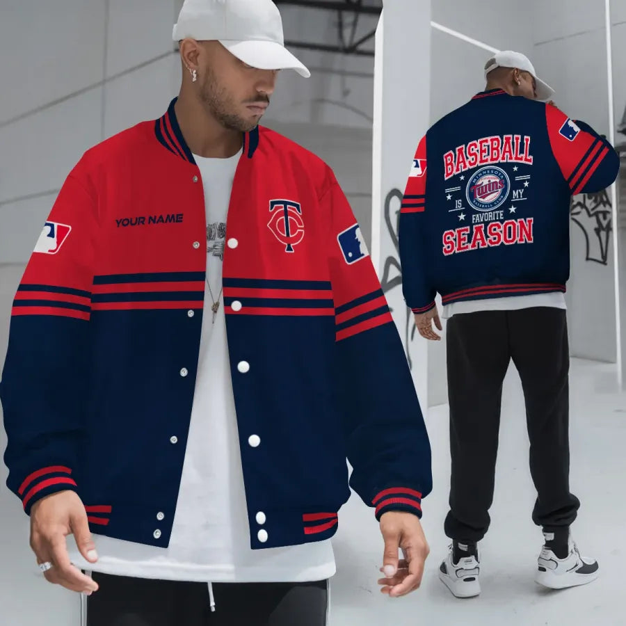 LIMITED EDITION - NEW CUSTOMIZED MLB22 MTS MINNESOTA TWINS BASEBALL JACKET