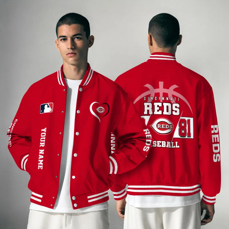 LIMITED EDITION - NEW CUSTOMIZED MLB05 CRS CINCINNATI REDS UNISEX T-SHIRT, POLO, HOODIE & JACKETS