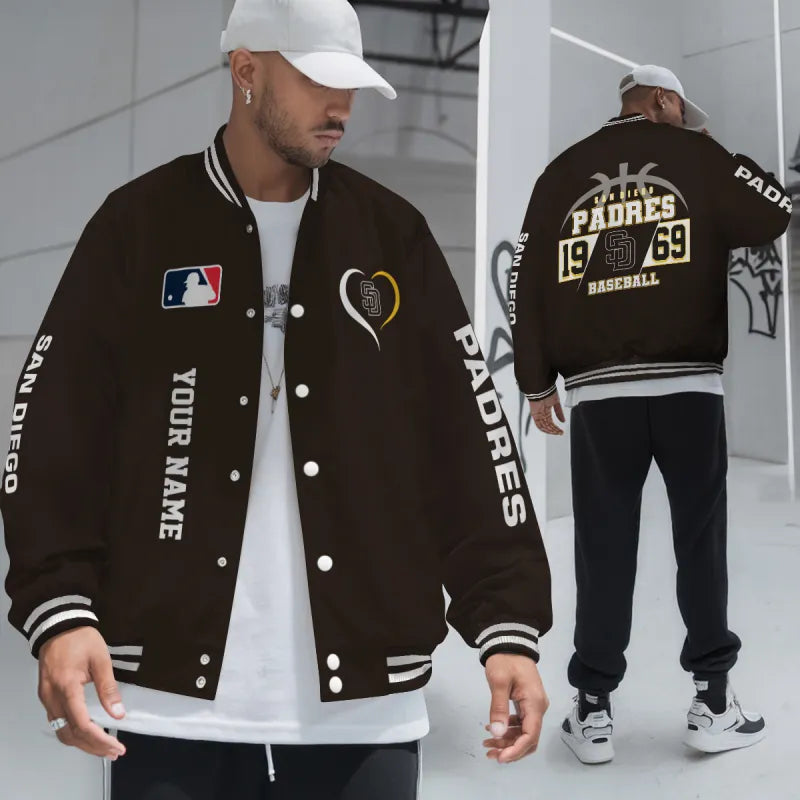 LIMITED EDITION - NEW CUSTOMIZED MLB18 SDP SAN DIEGO PADRES UNISEX T-SHIRT, POLO, HOODIE & JACKETS