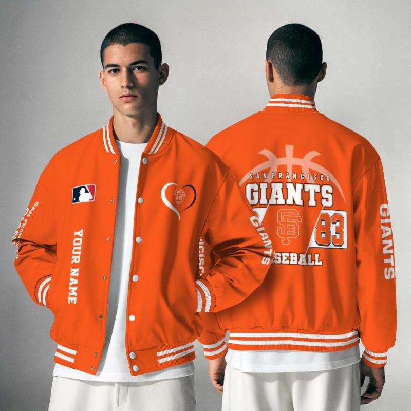LIMITED EDITION - NEW CUSTOMIZED MLB06 SFG SAN FRANCISCO GIANTS UNISEX T-SHIRT, POLO, HOODIE & JACKETS