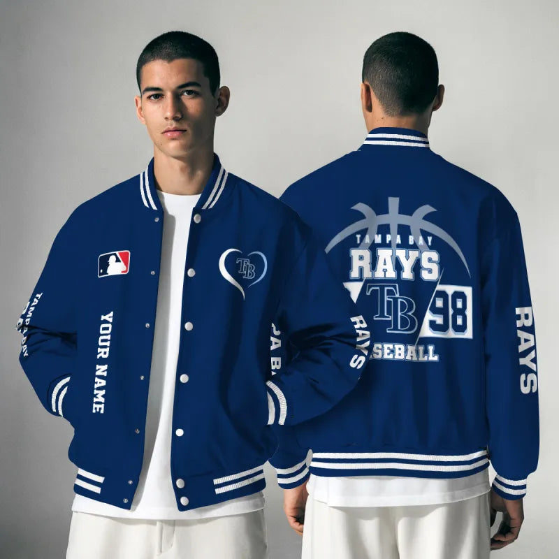 LIMITED EDITION - NEW CUSTOMIZED MLB21 TBR TAMPA BAY RAYS UNISEX T-SHIRT, POLO, HOODIE & JACKETS