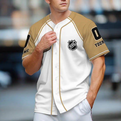 LIMITED EDITION - NEW CUSTOMIZED NHL09 AH DUCKS BASEBALL JERSEY