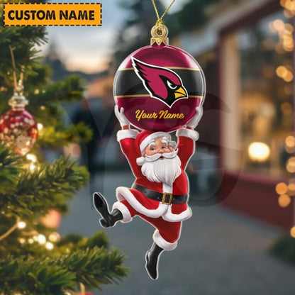 LIMITED EDITION - NEW CUSTOMIZED NFL20 ARC ARIZONA CARDINALS CHRISTMAS ACRYLIC ORNAMENT