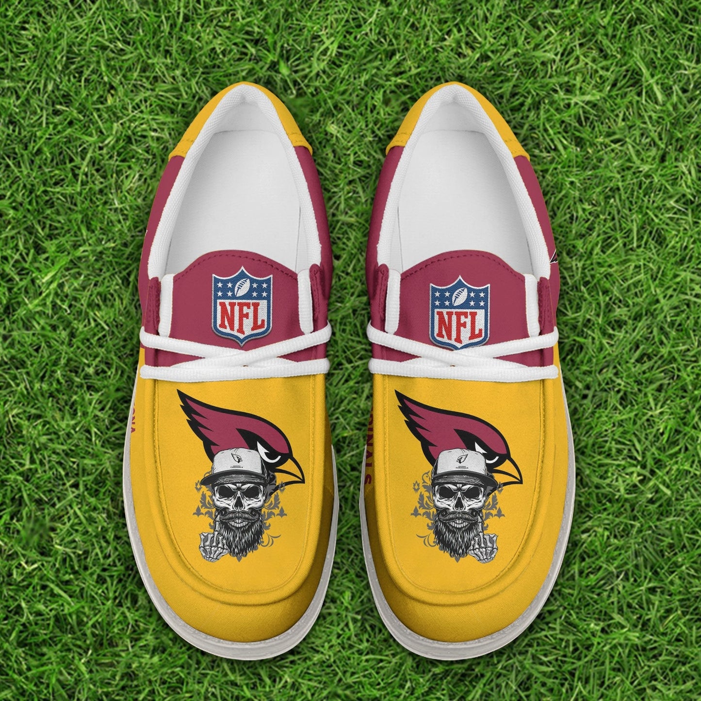 LIMITED EDITION - NEW CUSTOMIZED NFL20 ARC ARIZONA CARDINALS LOAFER SHOES