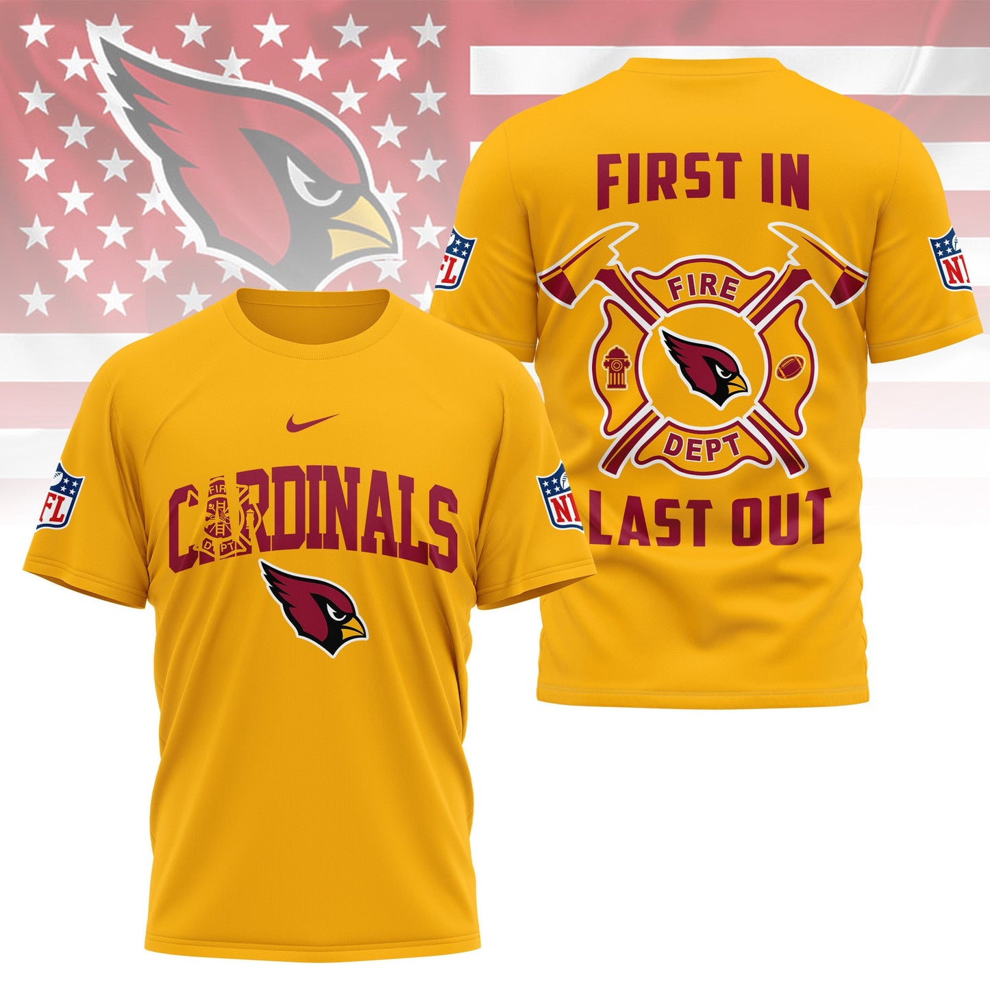 LIMITED EDITION - NEW CUSTOMIZED NFL20 ARC ARIZONA CARDINALS T-SHIRT | MULTIPLE COLORS AVAILABLE