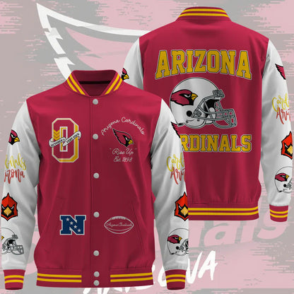LIMITED EDITION - NEW CUSTOMIZED NFL20 ARC ARIZONA CARDINALS BASEBALL JACKET