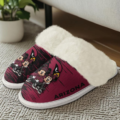 LIMITED EDITION - NEW CUSTOMIZED NFL20 ARC ARIZONA CARDINALS COTTON SLIPPERS