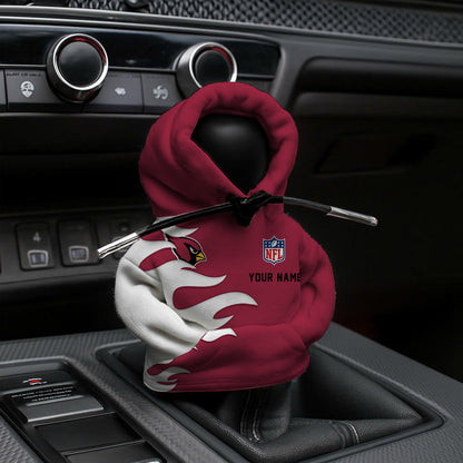 LIMITED EDITION - NEW CUSTOMIZED NFL20 ARC ARIZONA CARDINALS CAR HOODIE SHIFT KNOB COVER