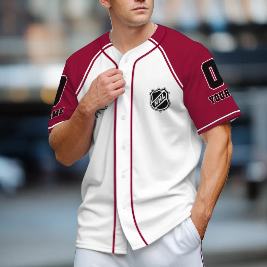LIMITED EDITION - NEW CUSTOMIZED NHL30 AZ COYOTES BASEBALL JERSEY