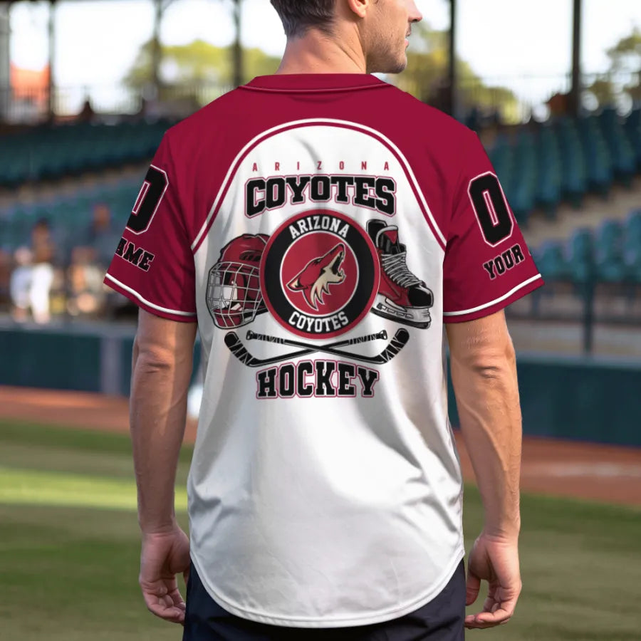 LIMITED EDITION - NEW CUSTOMIZED NHL30 AZ COYOTES BASEBALL JERSEY