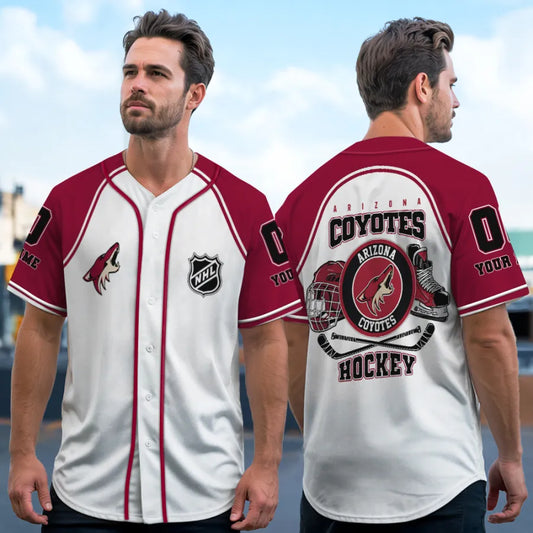 LIMITED EDITION - NEW CUSTOMIZED NHL30 AZ COYOTES BASEBALL JERSEY