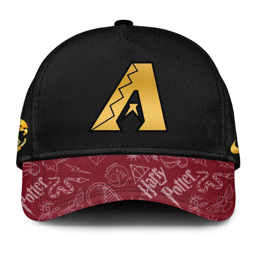 LIMITED EDITION - NEW CUSTOMIZED MLB07 AZ DIAMONDBACKS x HARRY POTTER BASEBALL JERSEY & CAP