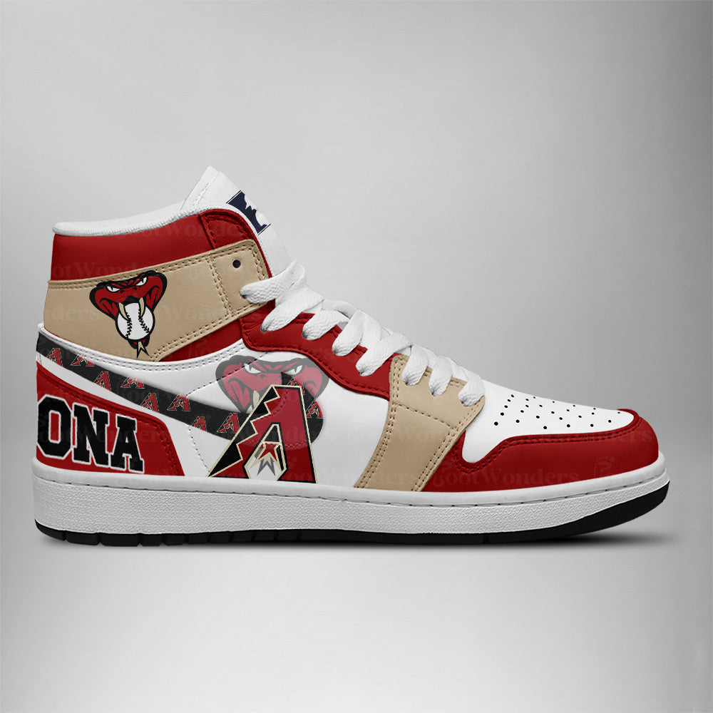 LIMITED EDITION - NEW CUSTOMIZED MLB07 AZ DIAMONDBACKS AIR JORDAN SNEAKERS