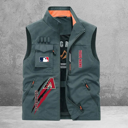 LIMITED EDITION - NEW CUSTOMIZED MLB07 ADS ARIZONA DIAMONDBACKS SLEEVELESS VEST