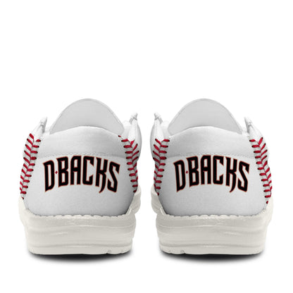 LIMITED EDITION - NEW CUSTOMIZED MLB07 AZ DIAMONDBACKS LOAFER SHOES