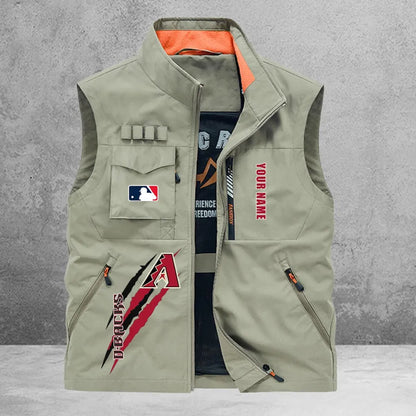 LIMITED EDITION - NEW CUSTOMIZED MLB07 ADS ARIZONA DIAMONDBACKS SLEEVELESS VEST