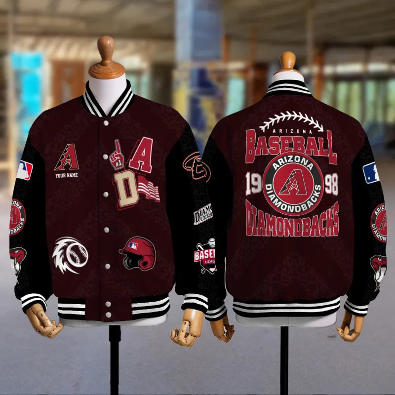 LIMITED EDITION - NEW CUSTOMIZED MLB07 ADS ARIZONA DIAMONDBACKS UNISEX T-SHIRT, POLO, HOODIE & JACKETS