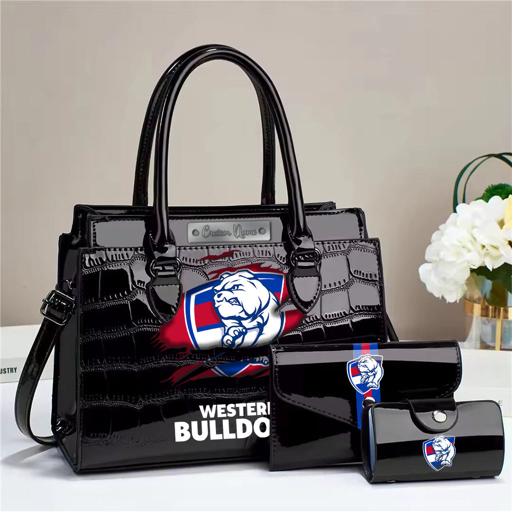 LIMITED EDITION - NEW 17 WTBD PERSONALIZED EMBOSSED THREE-PIECE HANDBAG SET