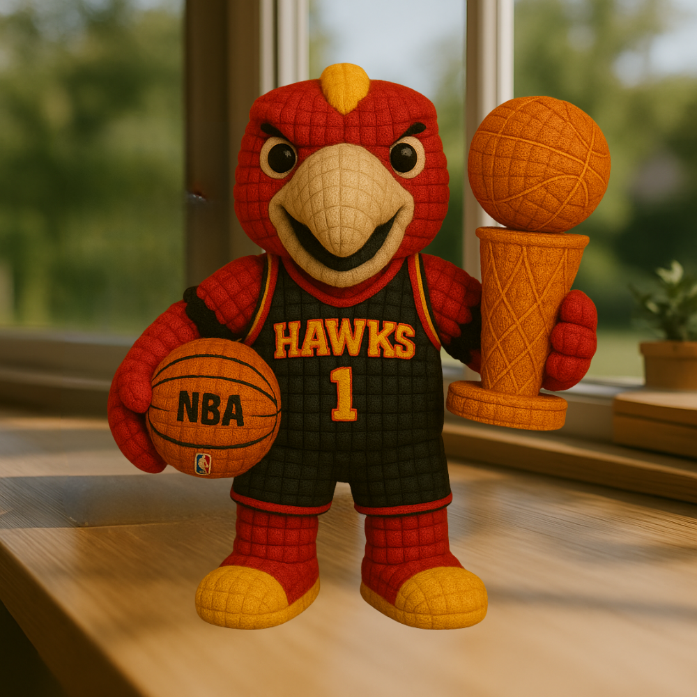 Limited Edition - NBA 17 AH Atlanta Hawks Handmade Crochet