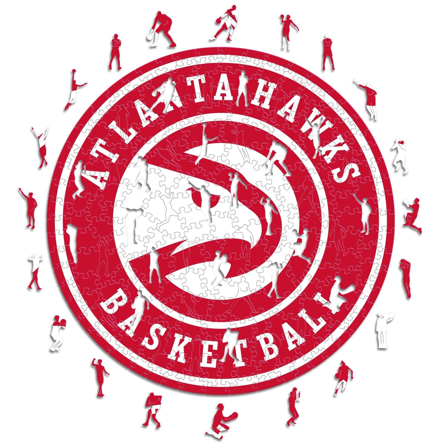 LIMITED EDITION - NEW CUSTOMIZED NBA17 AH ATLANTA HAWKS WOODEN PUZZLE
