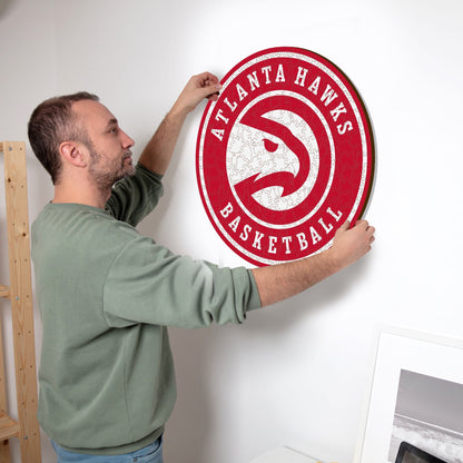 LIMITED EDITION - NEW CUSTOMIZED NBA17 AH ATLANTA HAWKS WOODEN PUZZLE