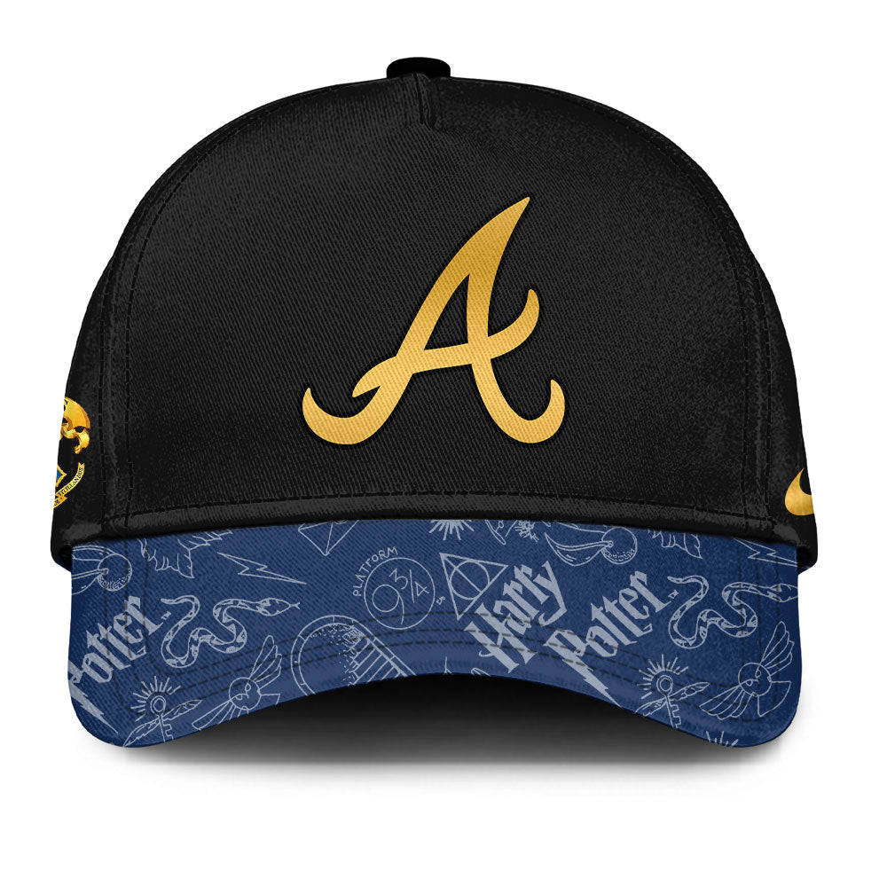 LIMITED EDITION - NEW CUSTOMIZED MLB09 AT BRAVES x HARRY POTTER BASEBALL JERSEY & CAP