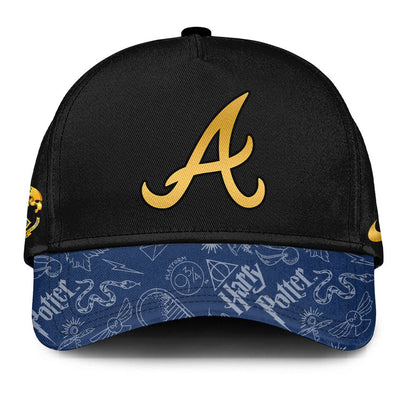 LIMITED EDITION - NEW CUSTOMIZED MLB09 AT BRAVES x HARRY POTTER BASEBALL JERSEY & CAP