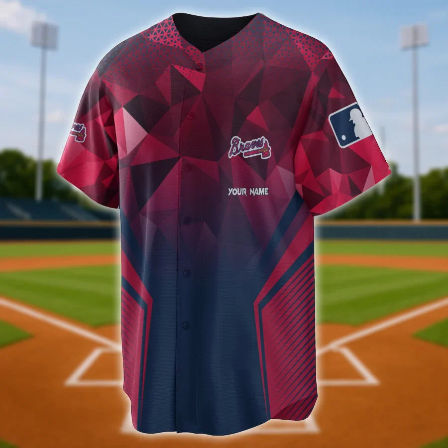 LIMITED EDITION - NEW CUSTOMIZED MLB09 AT BRAVES BASEBALL JERSEY