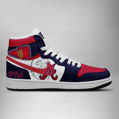 LIMITED EDITION - NEW CUSTOMIZED MLB09 AT BRAVES AIR JORDAN SNEAKERS