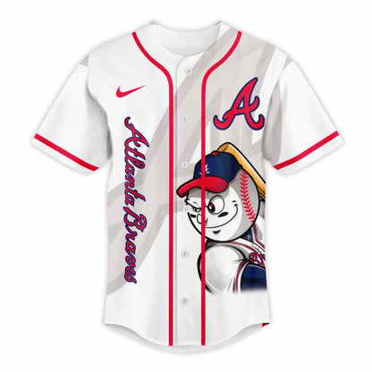 LIMITED EDITION - NEW CUSTOMIZED MLB09 AT BRAVES BASEBALL JERSEY