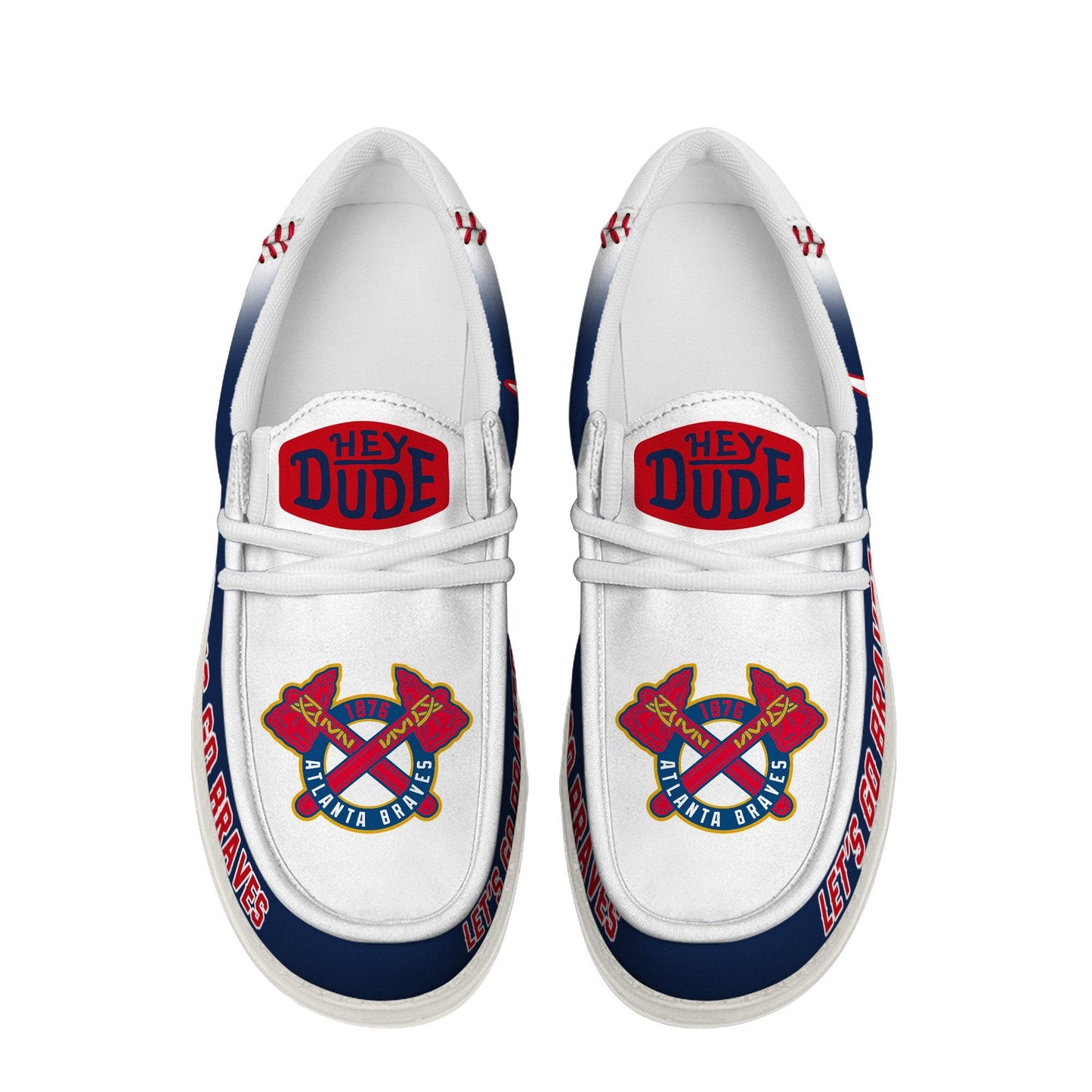 LIMITED EDITION - NEW CUSTOMIZED MLB09 AT BRAVES LOAFER SHOES