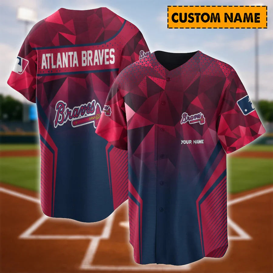 LIMITED EDITION - NEW CUSTOMIZED MLB09 AT BRAVES BASEBALL JERSEY